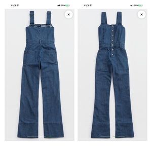 Aerie denin Kick flare overall